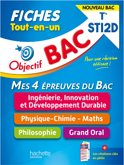 Fiches Tout-en-un - BAC STI2D 2023