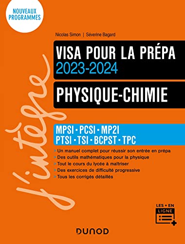 Physique-Chimie - Visa pour la prépa 2023-2024: MPSI-PCSI-MP2I-PTSI-TSI-BCPST (2023-2024)