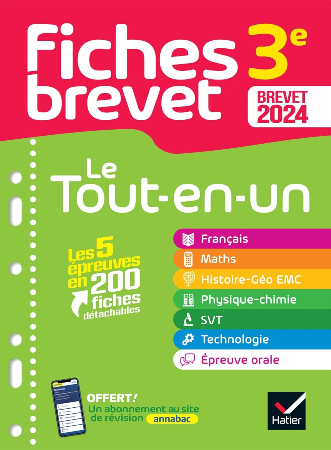 Fiches brevet Le tout-en-un du Brevet 2024