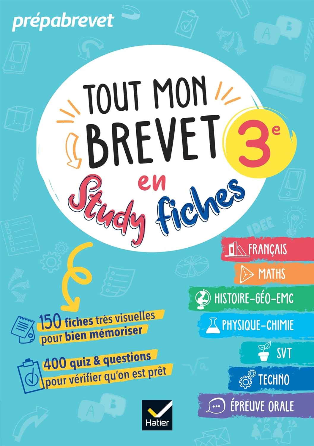 Tout mon brevet 2024 en studyfiches