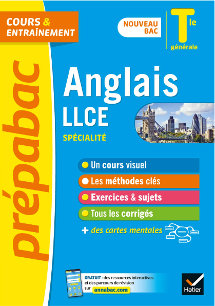 Prépabac Anglais LLCE Tle générale (spécialité) - Bac 2023