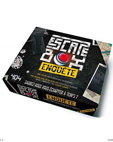 Escape Box Enquête - Escape game adulte de 2 à 5 joueurs - Dès 14 ans et adulte.